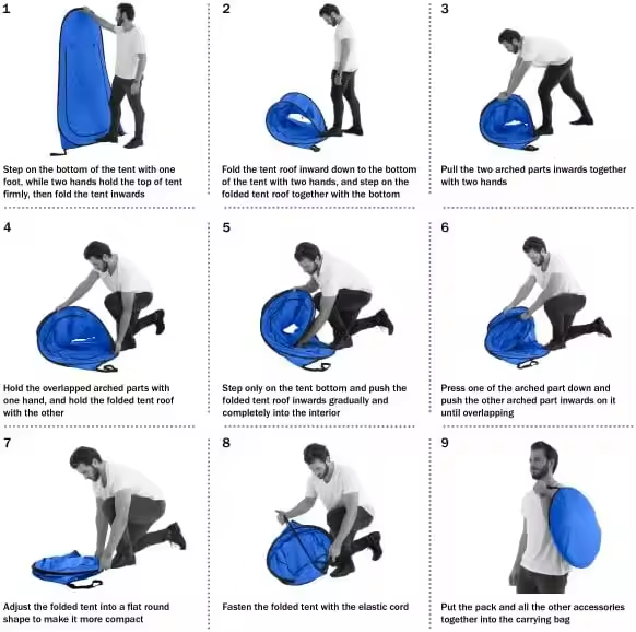 Namiot prysznicowy 1L Pomarańczowy