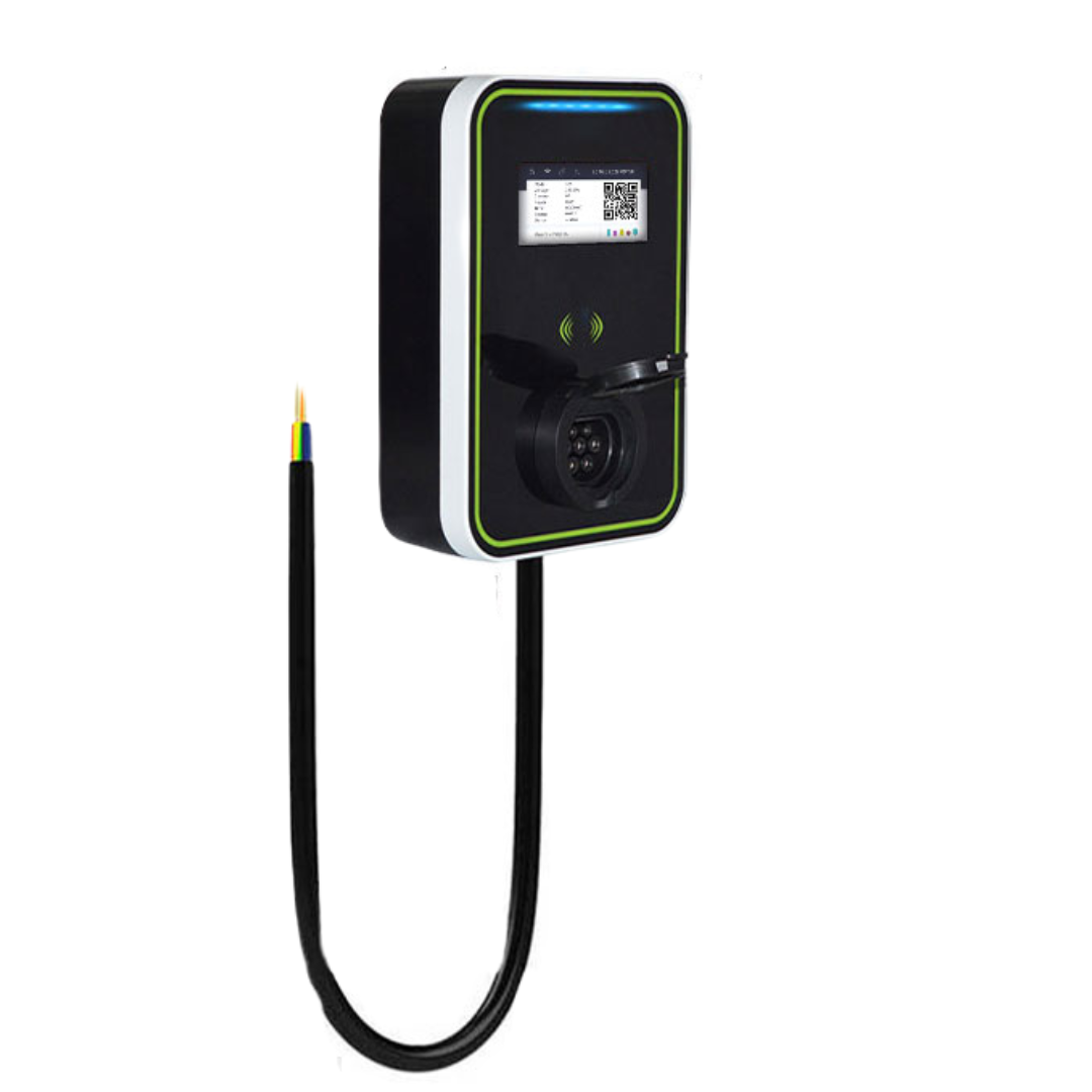 13265 nastenna nabijecka pro elektromobily elvix wbac 5005 t2 zasuvka 22kw rfid app nabijeci stanice ev
