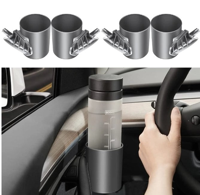 Zestaw uchwytów na kubki Elvix do drzwi Tesla Model 3/Y (4 szt.)
