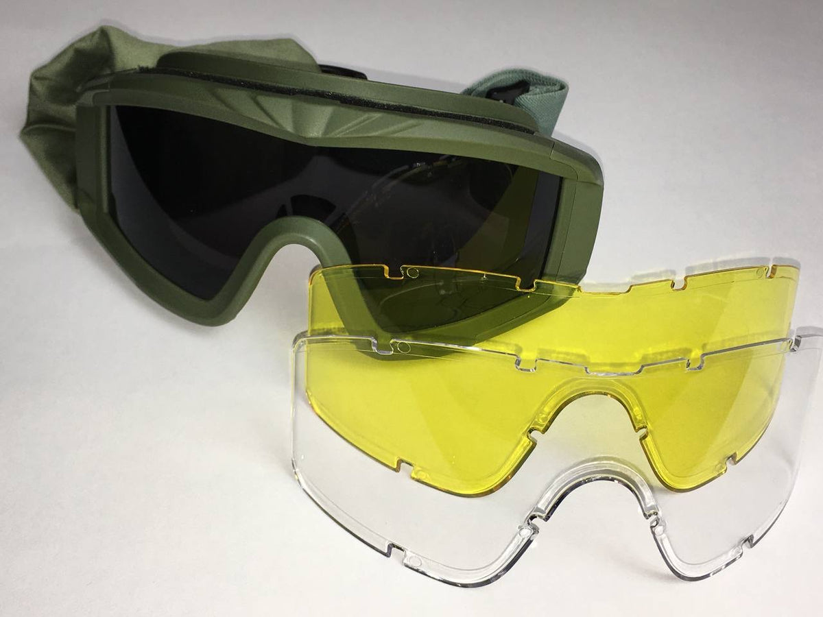 Okulary taktyczne typu maska Partizan Tactical TGM-2 Olive