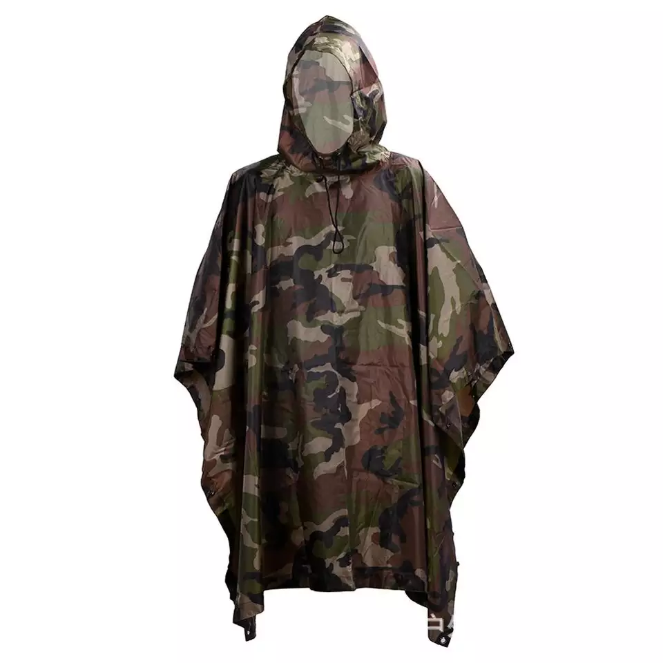 Płaszcz przeciwdeszczowy poncho Partizan Tactical Woodland