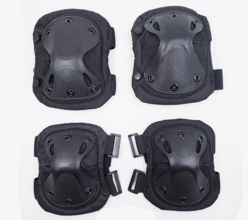 Partizan Tactical set of anatomical knee + elbow pads Anatomic EKP Black