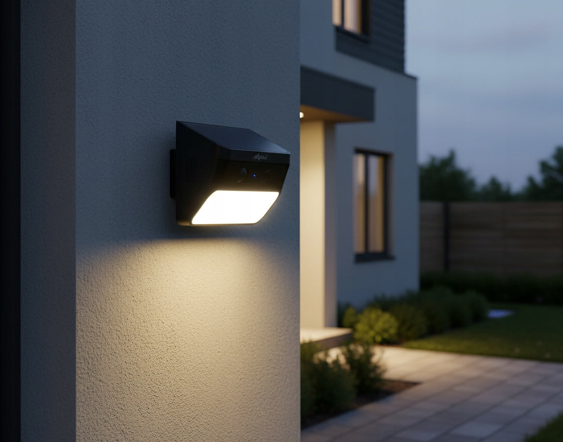 Kamera Solarna WiFi 3MP 2w1 | Kamera + Lampa LED | Micro SD|Audio|Aplikacja