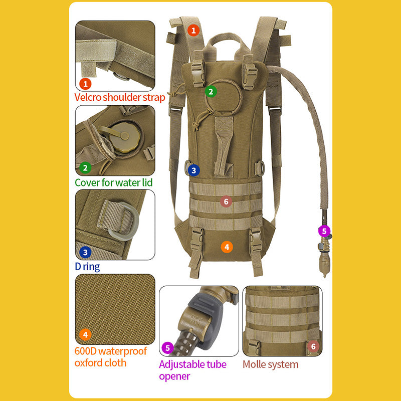 Bag with water bladder (Camel Bag) Partizan Tactical BPW2-2.5L Olive
