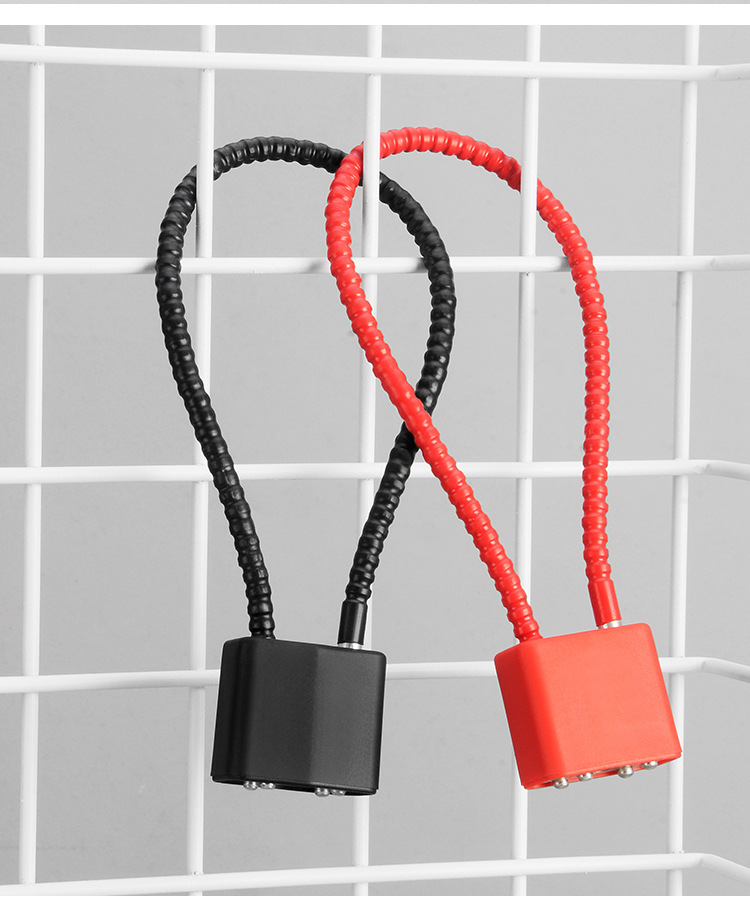 Lock with steel cable Partizan Tactical LC170 Red