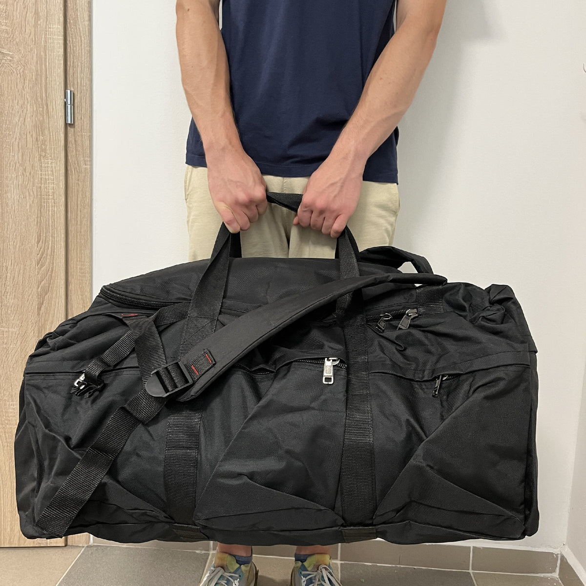 Duża taktyczna torba-plecak 90 L Partizan Tactical BT1-90 Czarna