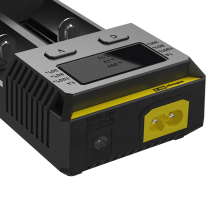 NITECORE i2 NEW inteligentna ładowarka – dwa niezależne kanały, ładowanie akumulatorów Li-Ion, Ni-MH, Ni-Cd, 12/230 V
