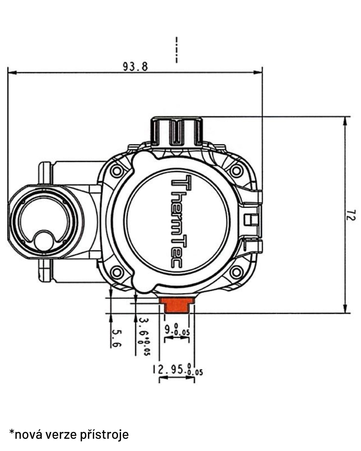 Adapter stalowy ThermVisia do Blasera do ThermTec Vidar Wersja: Stara