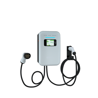 13214 1 nastenna nabijecka pro elektromobily elvix wbac 4948 t2 2 kabely 22kw 5m rfid nabijeci stanice ev