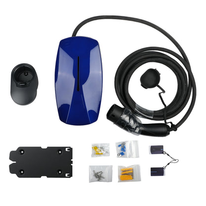 Wallbox charger Elvix WBAC T2, 1 cable, 11 kW, 5 m, RFID App, Blue