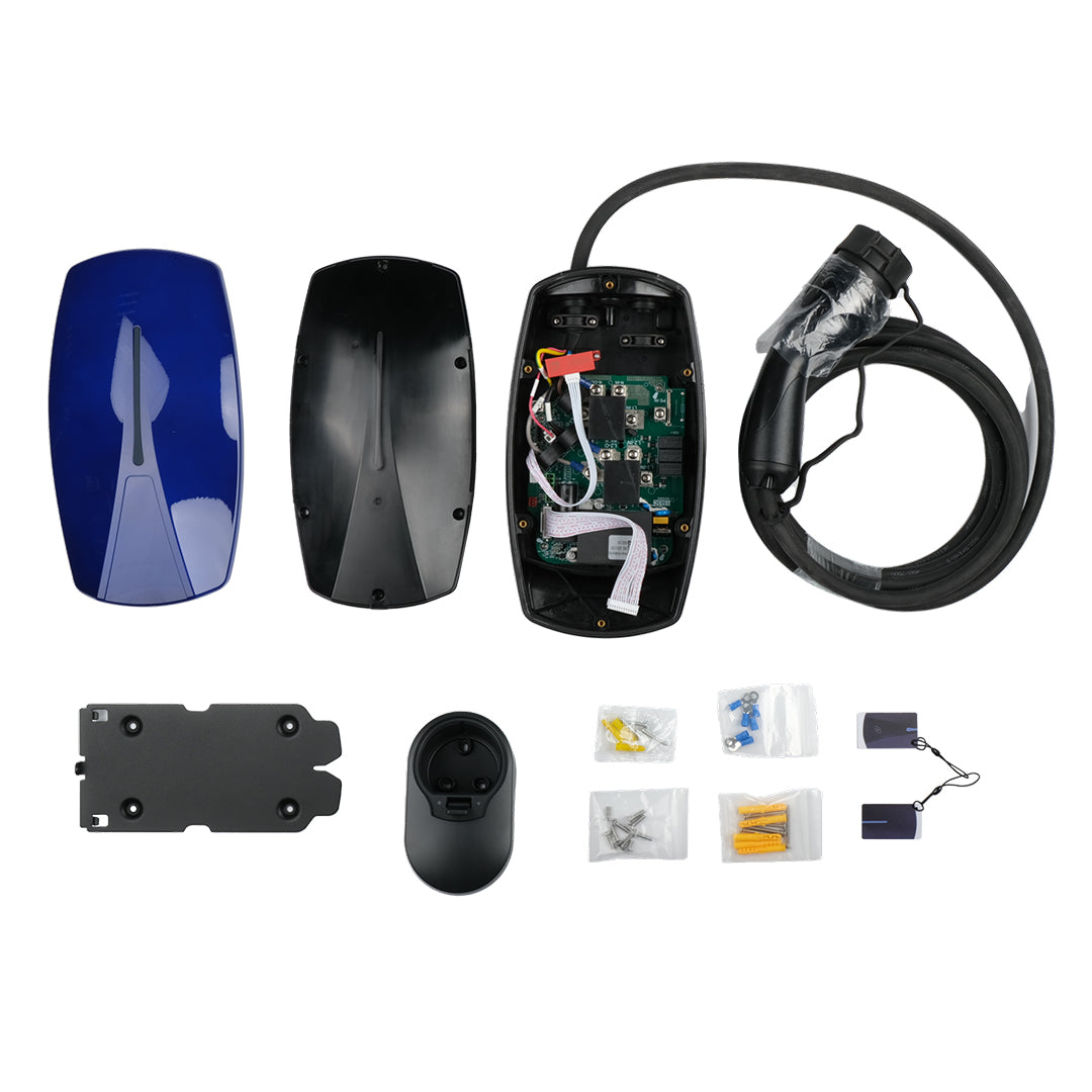 Wallbox charger Elvix WBAC T2, 1 cable, 11 kW, 5 m, RFID App, Blue