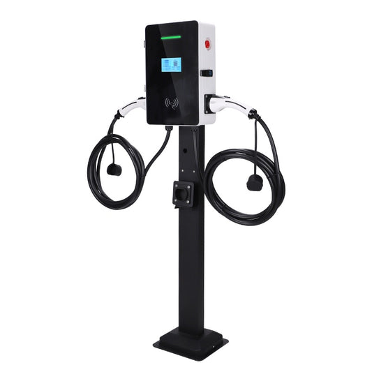 13241 2 nastenna nabijecka pro elektromobily elvix wbac 4955 t2 2 kabely 22kw 5m rfid nabijeci stanice ev