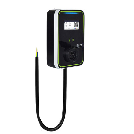 13253 nastenna nabijecka pro elektromobily elvix wbac 5001 t2 zasuvka 7kw rfid app nabijeci stanice ev