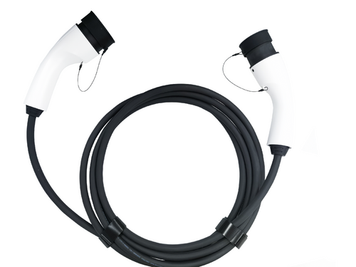 Kabel ładujący Elvix 4938 T2-T2 22KW 5M Biały/Czarny