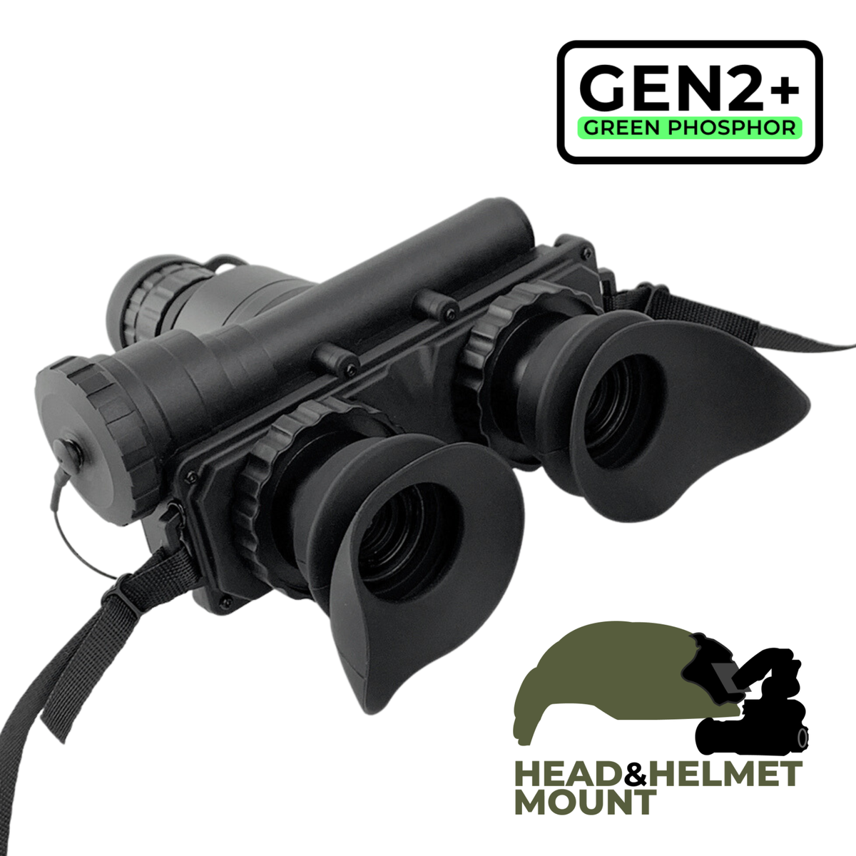 Monokular noktowizyjny GEN2+ Ork Hunter PVS-7 (z kaskiem i uchwytem na głowę)