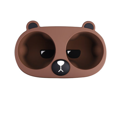 Uchwyt na kubek Elvix Bear do Tesli Model 3/Y (Tea Brown)