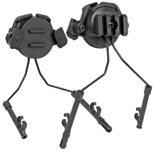 Adapter do hełmu do słuchawek Partizan Tactical 2 FAST, czarny
