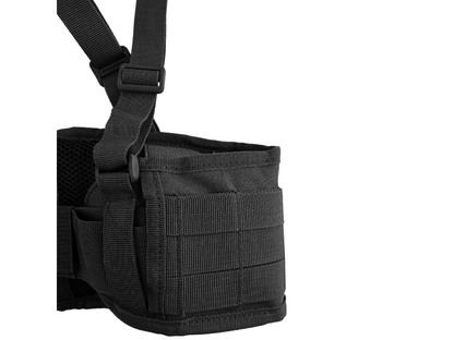Taktyczny pas MOLLE z szelkami Partizan Tactical Black