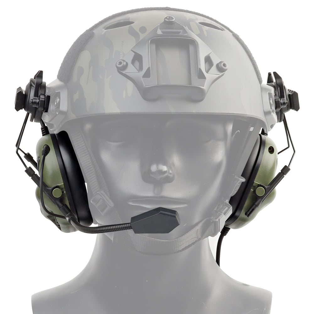 Tactical Helmet Headset Ork Hunter Active Headset Olive (Demo unit - Like new)