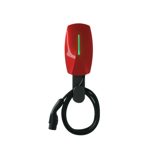 Wallbox charger Elvix WBAC T2, 1 cable, 11 kW, 5 m, RFID App, Red