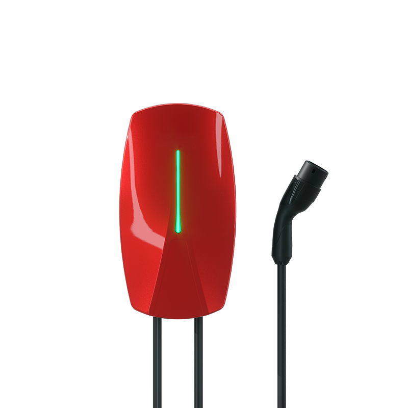 Wallbox charger Elvix WBAC T2, 1 cable, 11 kW, 5 m, RFID App, Red