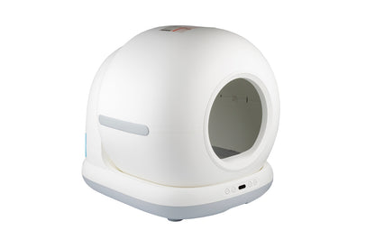 TEST CLB-C1 Smart Cat Litter Box with Wi-Fi Camera, White, by Myers