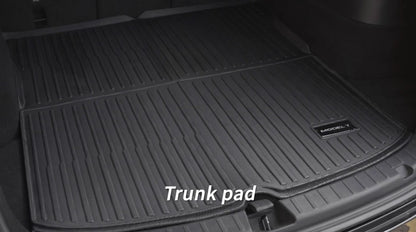 Set of Rubber Trunk Mats for the Tesla Y (3 pieces) by Elvix (Unboxed - New)