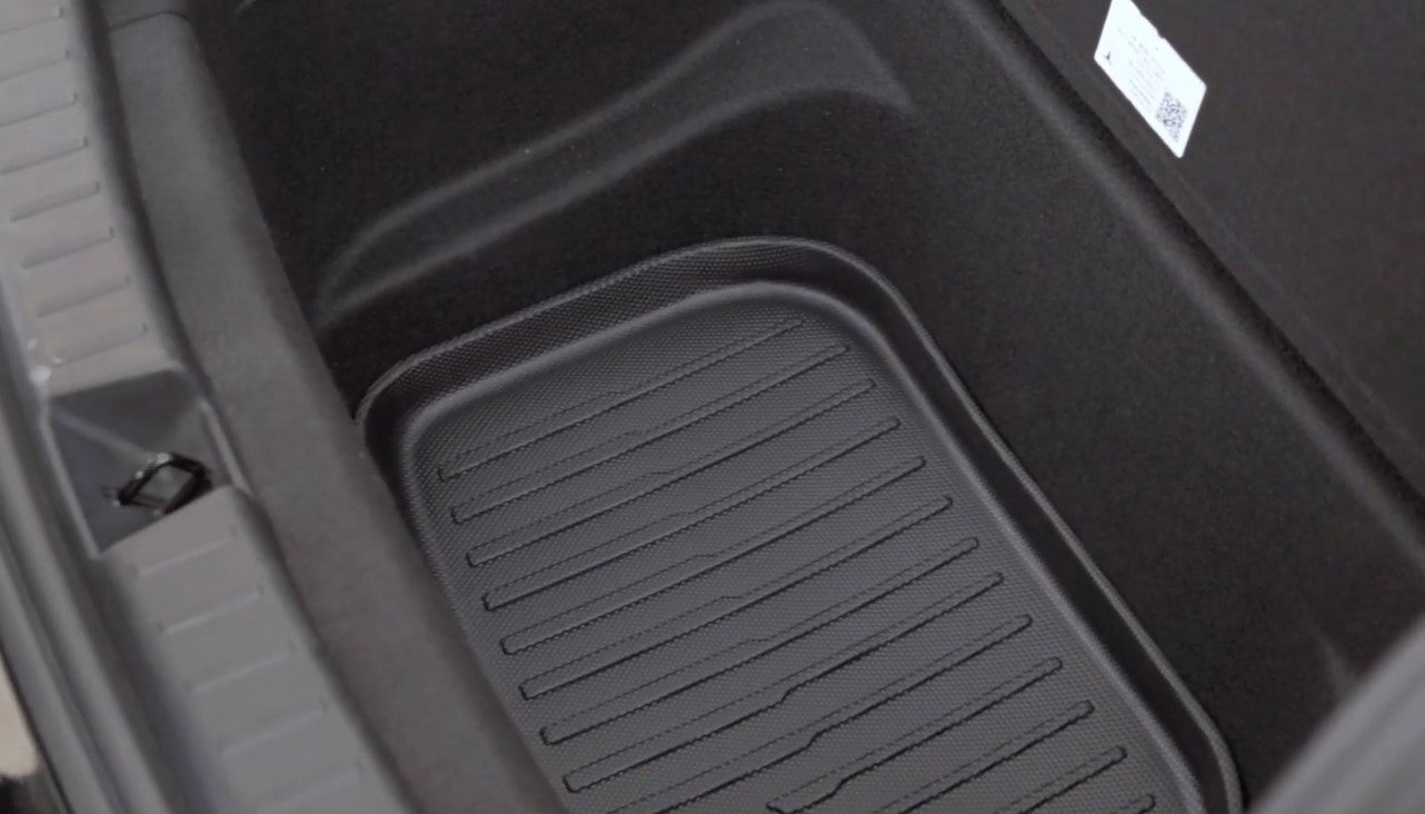Set of Rubber Trunk Mats for the Tesla Y (3 pieces) by Elvix (Unboxed - New)