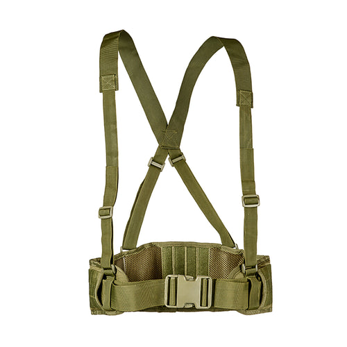 Pas taktyczny z szelkami i systemem mocowania MOLLE Partizan Tactical Belt5 Straps Olive