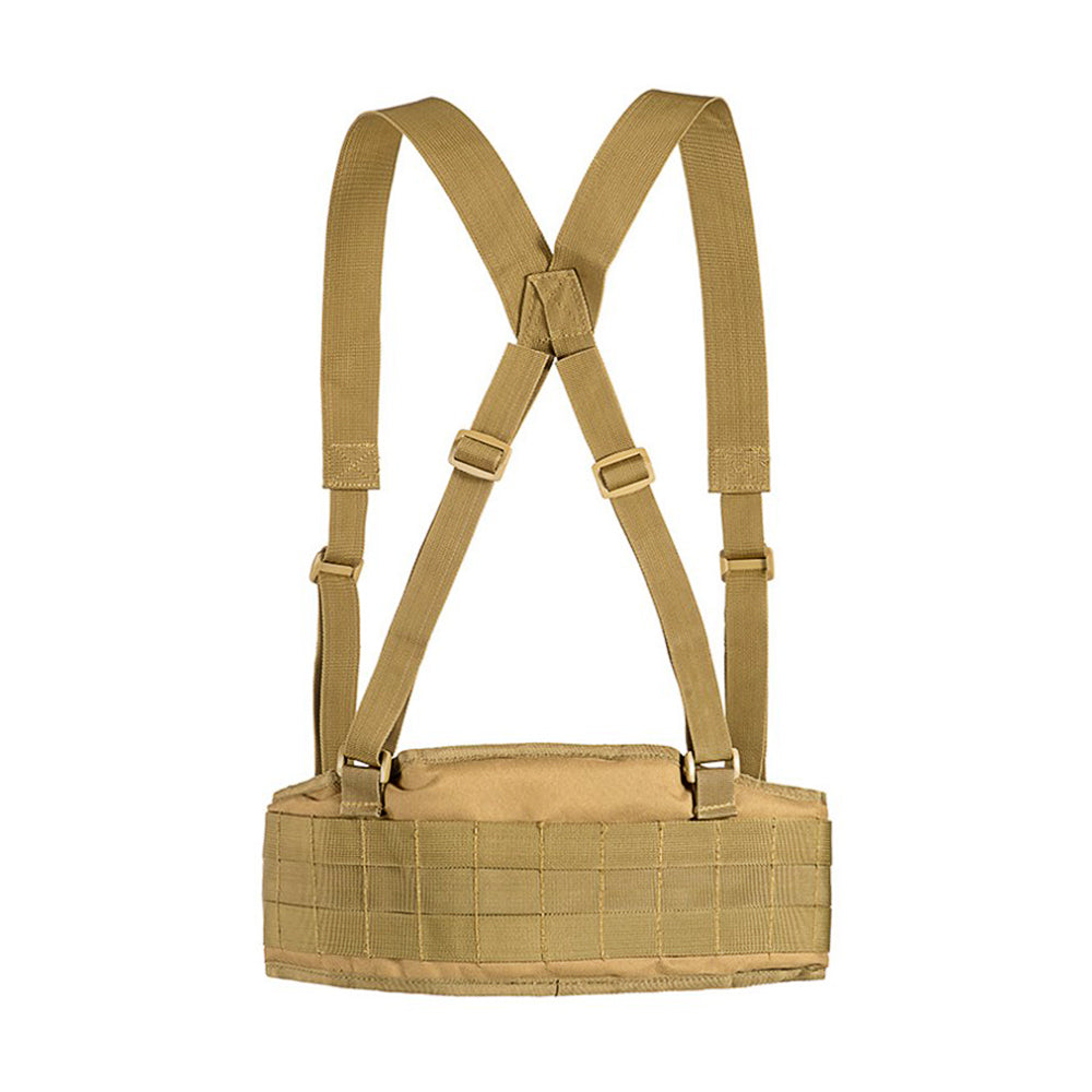 Tactical belt with suspenders and MOLLE attachment system Partizan Tactical Belt5 Straps Coyote