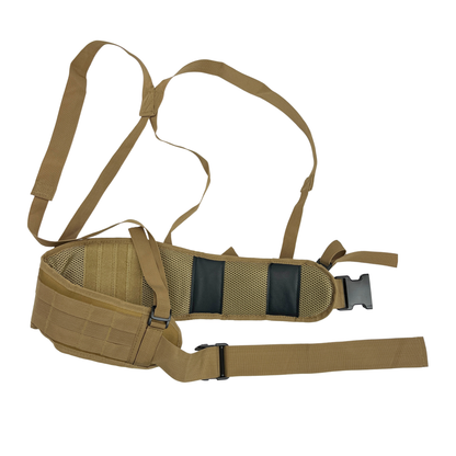 Tactical belt with suspenders and MOLLE attachment system Partizan Tactical Belt5 Straps Coyote