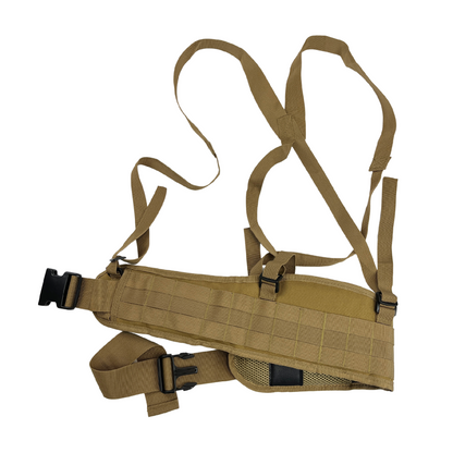 Tactical belt with suspenders and MOLLE attachment system Partizan Tactical Belt5 Straps Coyote