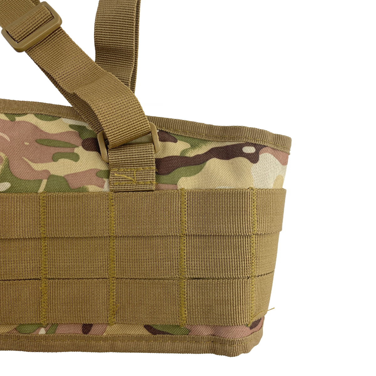 Tactical belt with suspenders and MOLLE attachment system Belt5 Straps Camo