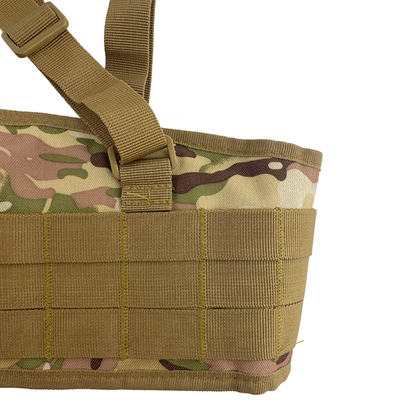 Tactical belt with suspenders and MOLLE attachment system Belt5 Straps Camo