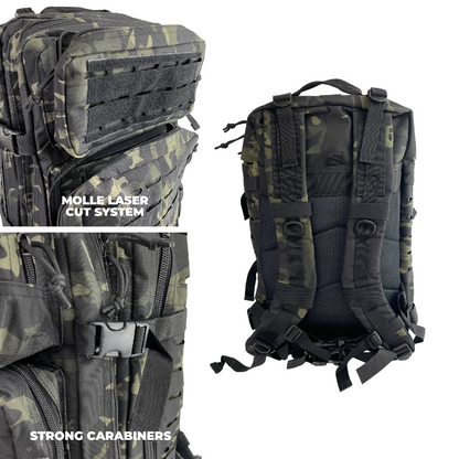 Plecak taktyczny 40 L z systemem Molle Laser Cut (BPT9-40) Camo Black