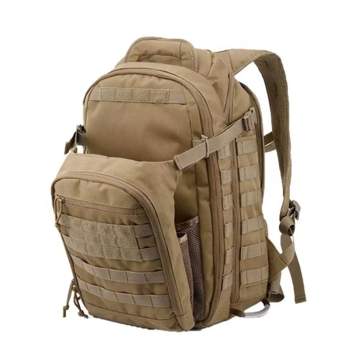 Premium tactical backpack 50 L with helmet compartment (BPT1-50) Coyote
