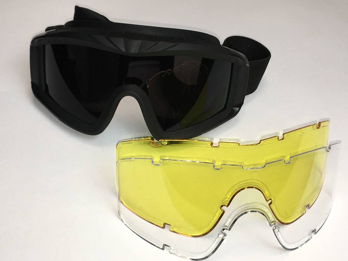 Mask-type tactical glasses Partizan Tactical TGM-2 Black