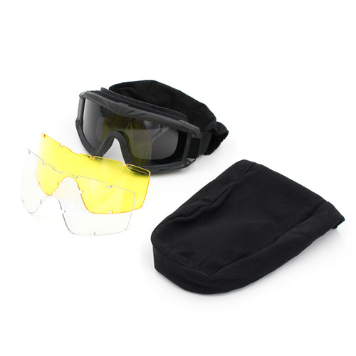 Mask-type tactical glasses Partizan Tactical TGM-2 Black