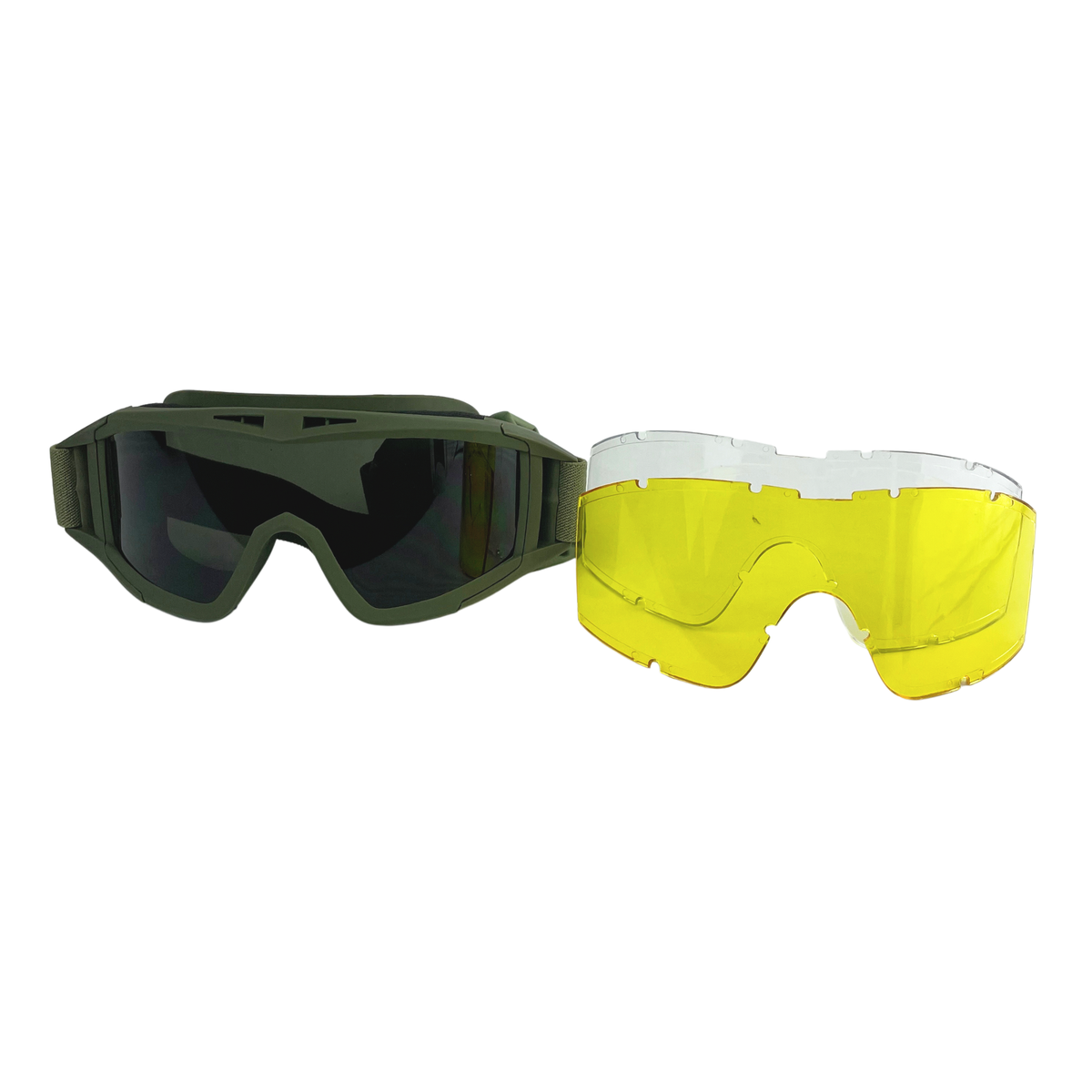 Okulary taktyczne typu maski Partizan Tactical T TGM-2 Ballistic Olive