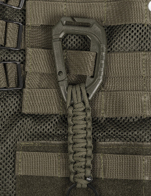 Brelok Paracord z karabińczykiem MOLLE, Mil-Tec Olive