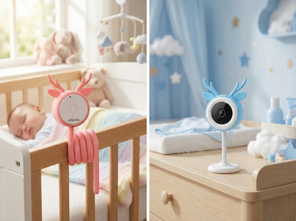 Niania Elektroniczna WiFi | 4MP 2.5K QHD |Wykrywanie Płaczu | Detekcja ruchu|Aplikacja