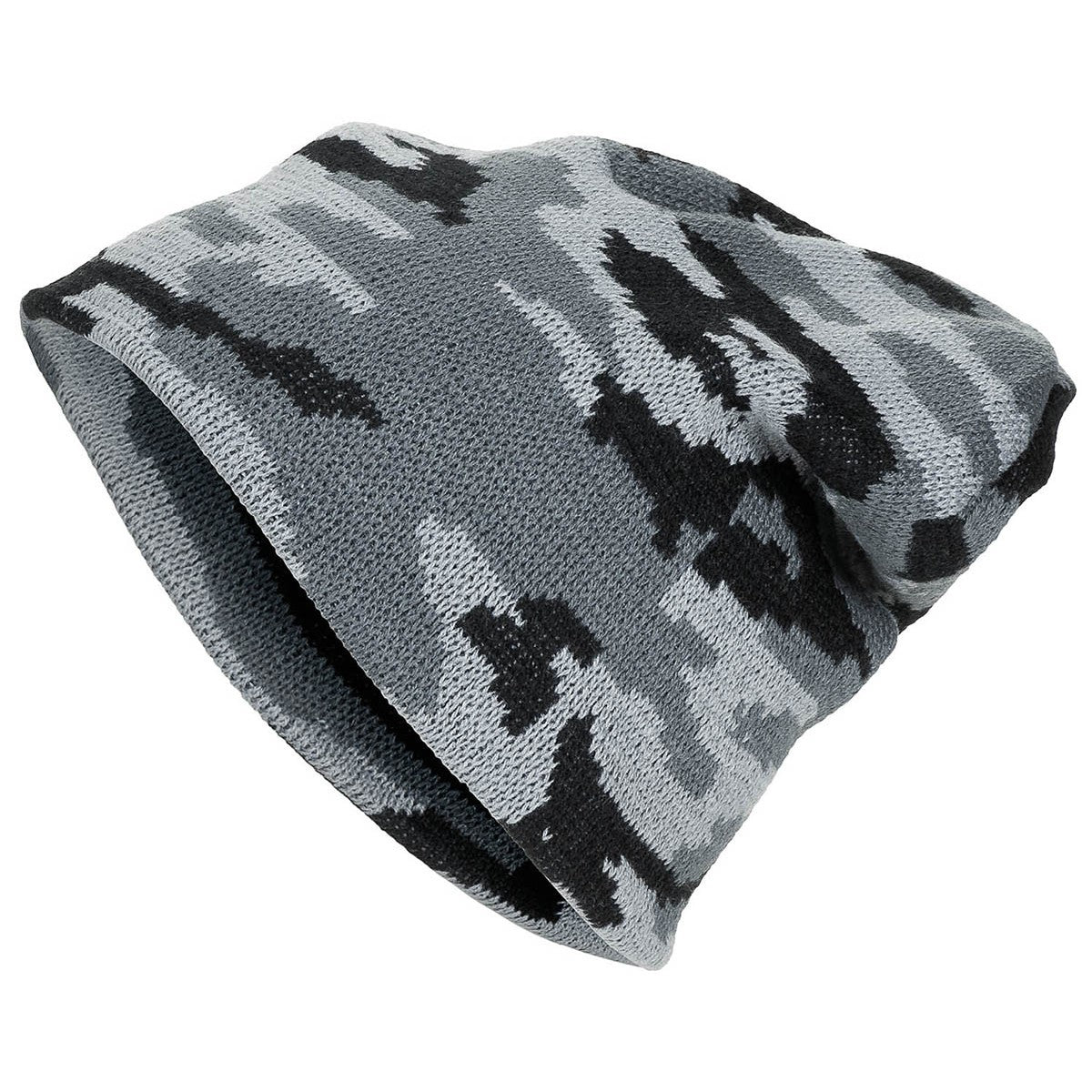 Fine Knit Beanie Hat MFH Camo