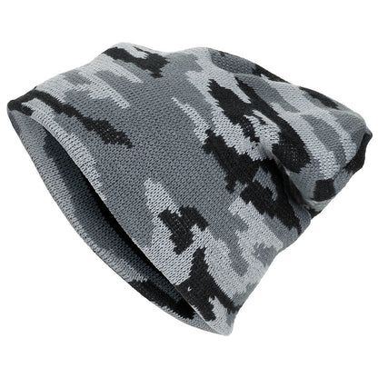 Fine Knit Beanie Hat MFH Camo