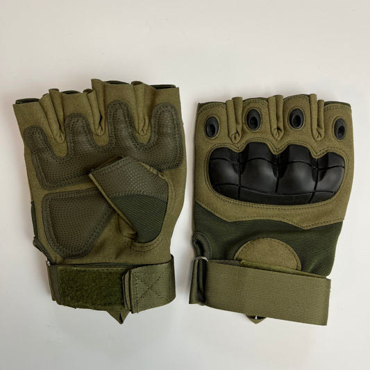 Fingerless tactical gloves HF 1 Olive Size: M