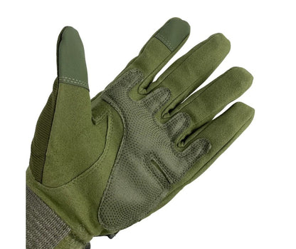 Rękawice taktyczne Partizan Tactical FF-21 oliwkowe Rozmiar: M