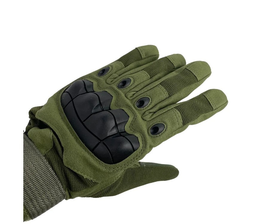 Rękawice taktyczne Partizan Tactical FF-21 oliwkowe Rozmiar: M